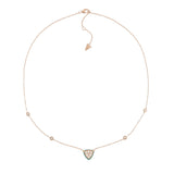 Collana Bonbon Triangolo Onice Verde e Diamanti