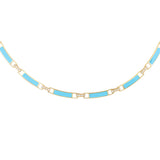 Dettaglio Collana Unica Girocollo Turchese e Diamanti