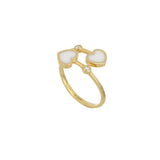 Anello Contrarie Cuori Kogolong E Diamanti Oro 18Kt