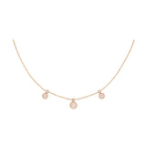 Collana Cerchi Madreperla E Diamanti Oro 18Kt