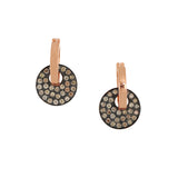 Orecchini Giove Oro Rosa e Diamanti Brown