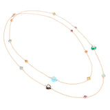 Video Collana Bonbon 110 cm con Pietre Naturali e Diamanti