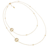 Video Collana Essenza 100 cm con Pavé di Diamanti