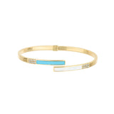 Video Bangle Unica Turchese, Madreperla e Diamanti