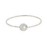 Video Bracciale Rigido Giove Oro Bianco e Pavé di Diamanti
