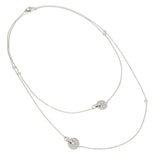 Video Collana 100 cm Giove Oro Bianco e Diamanti