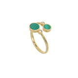 Video Anello Contrariè Brio Cerchi Malachite E Diamanti