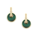 Video Orecchini Giove Malachite e Diamanti