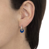 Indossato Orecchini Giove Lapislazzuli e Diamanti