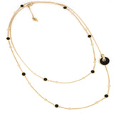 Collana 90 cm Giove Onice E Diamanti