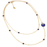 Collana 90 cm Giove Lapislazzuli E Diamanti