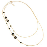 Collana 120cm Giove Onice E Diamanti
