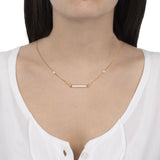 Indossato Collana Unica Madreperla e Diamanti