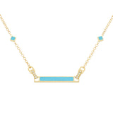 Collana Unica Turchese e Diamanti