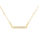 Collana Unica con Pavè di Diamanti