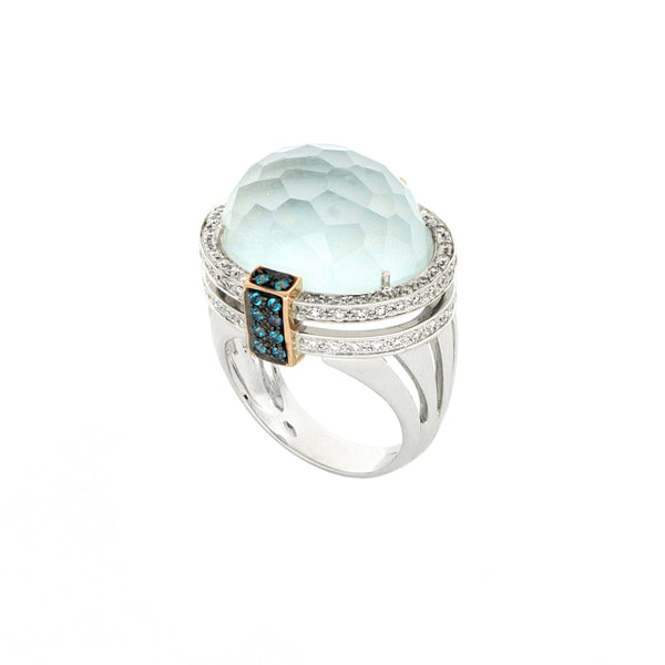 Anello Bonbon Paris Quarzo Azzurro