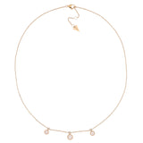 Collana Cerchi Madreperla E Diamanti Oro 18 Kt