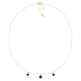 Collana Cerchi Onice E Diamanti Oro 18 Kt