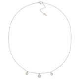 Collana Cerchi Oro Bianco E Pave Di Diamanti Oro 18Kt