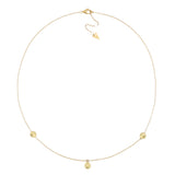 Collana Cerchi Oro Lucido e Diamante Oro 18kt