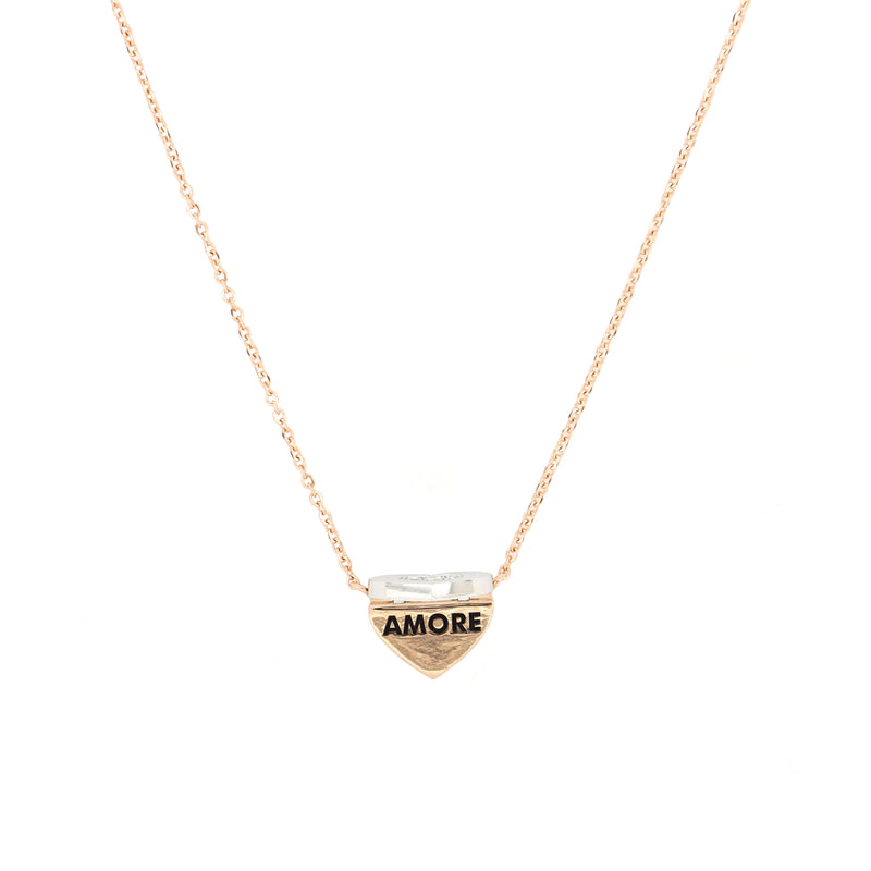 Dettaglio Collana Secret Cuore con Pavè di Diamanti