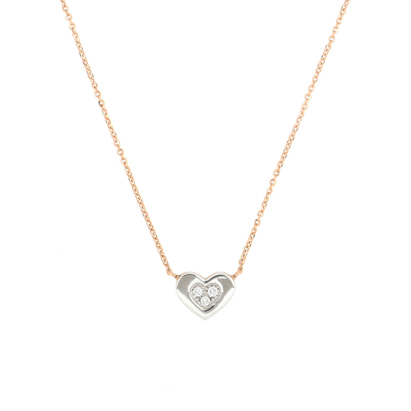 Collana Secret Cuore con Pavè di Diamanti