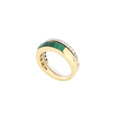 Anello Secret Malachite e Diamanti