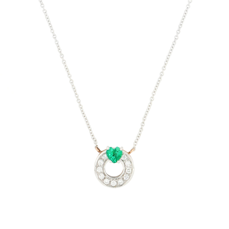 Collana Secret con Cuore Smeraldo
