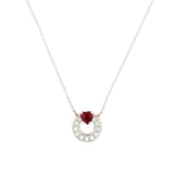 Collana Secret con Cuore Rubino