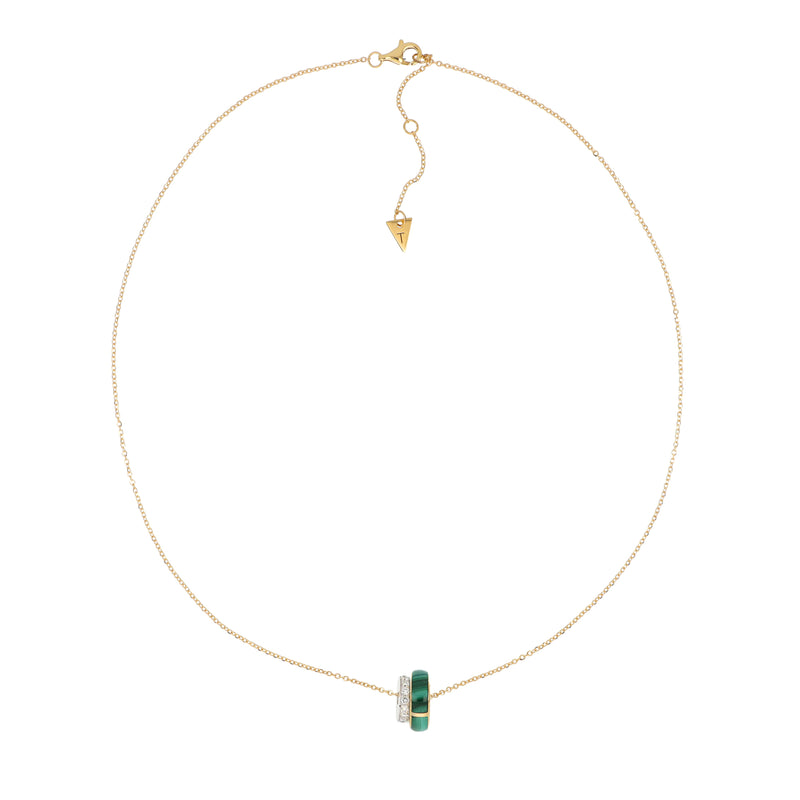 Collana Secret Malachite e Diamanti