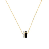 Collana Secret Onice e Diamanti