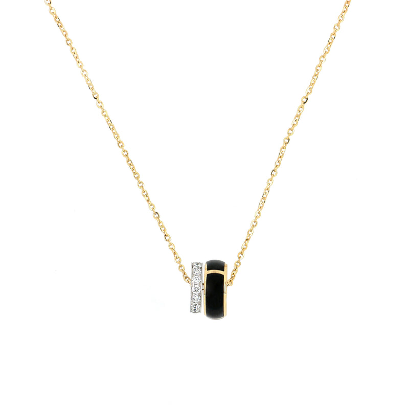 Collana Secret Onice e Diamanti