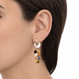 Orecchini Giove Multicolor indossato