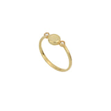 Anello Cerchio Oro Lucido e Diamanti Oro 18Kt
