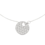 Collana Giove Diamantata Grande Oro Bianco