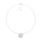 Giove Diamantata Medium Necklace in White Gold