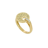 Anello Giove Diamanta Oro Giallo