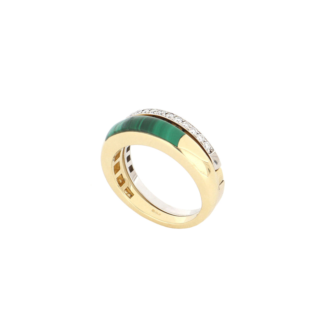 Video Anello Secret Malachite e Diamanti