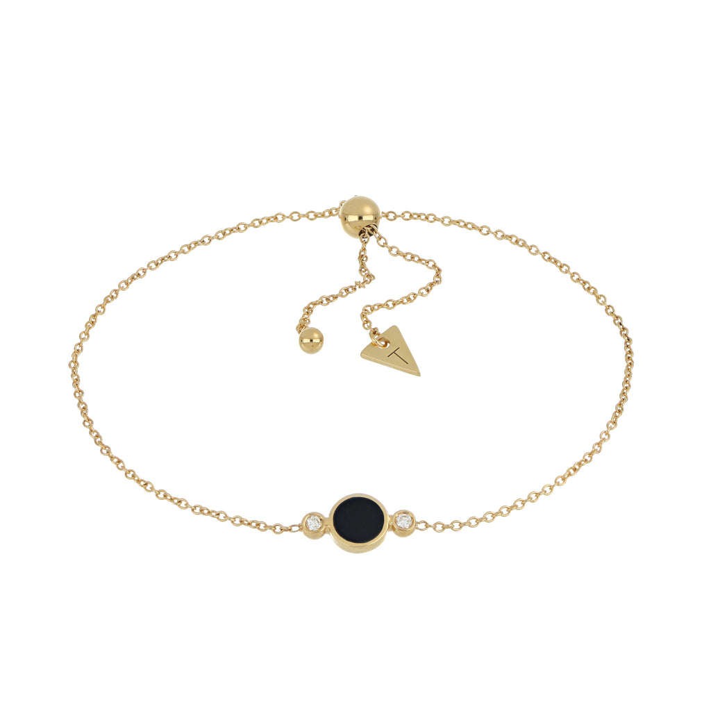 Video Bracciale Brio Cerchio Onice E Diamanti