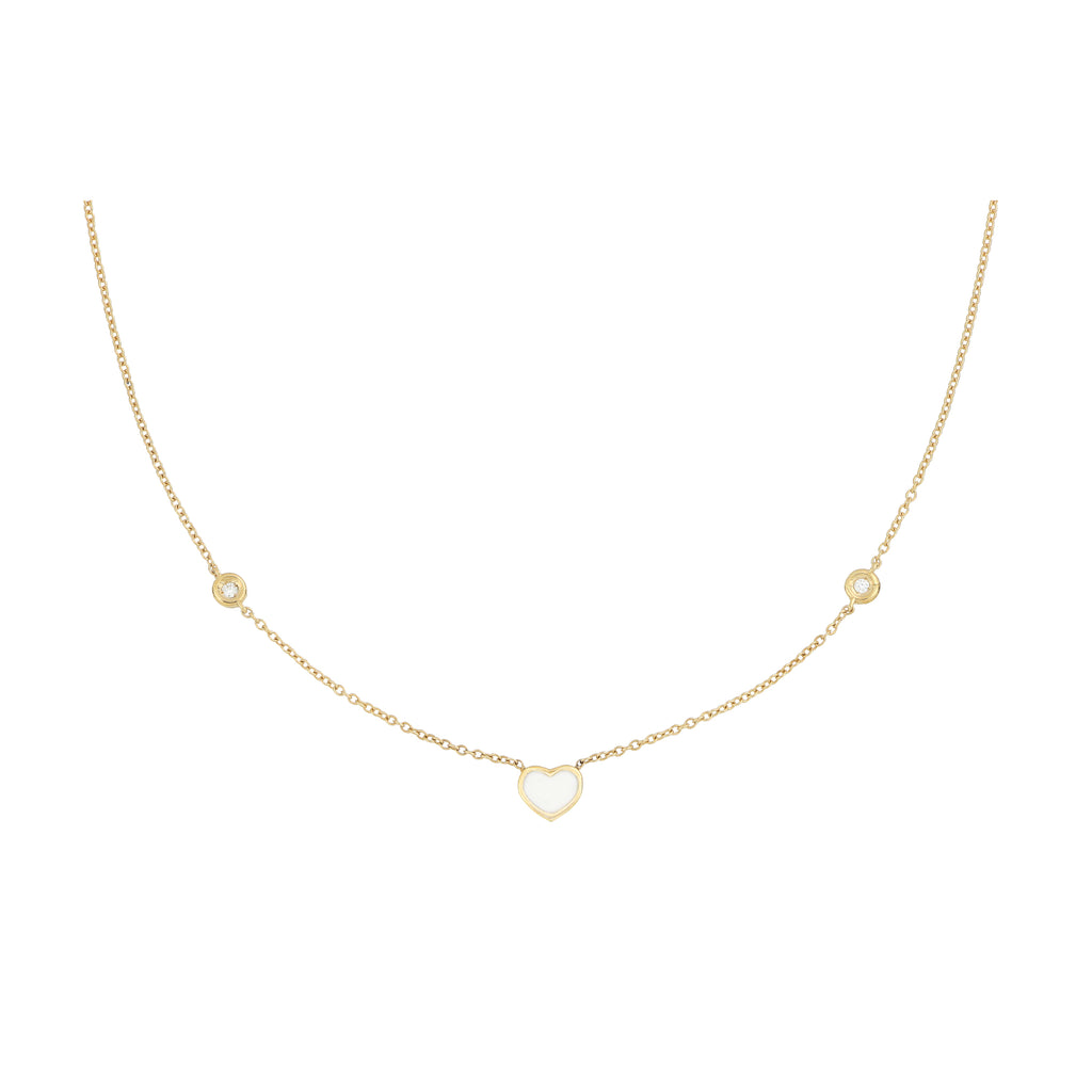 Collana Cuore Kogolong E Diamanti Oro 18 Kt