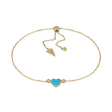 Video Bracciale Brio Cuore Turchese E Diamanti