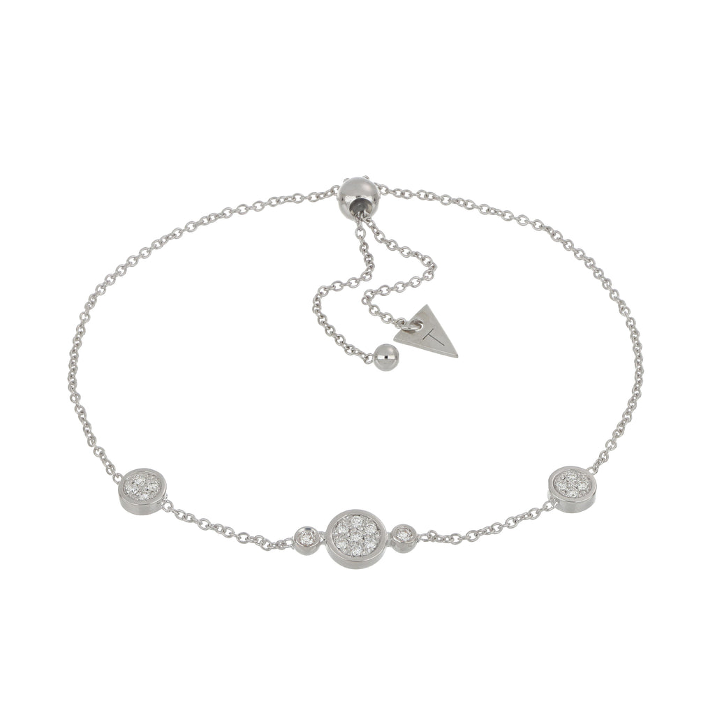 Video Bracciale Brio Cerchi Oro Bianco E Pavè di Diamanti