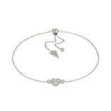 Video Bracciale Brio Cuore Oro Bianco E Pavè di Diamanti