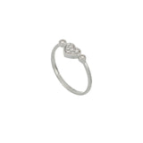 Video Anello Brio Cuore Oro Bianco E Pavè di Diamanti