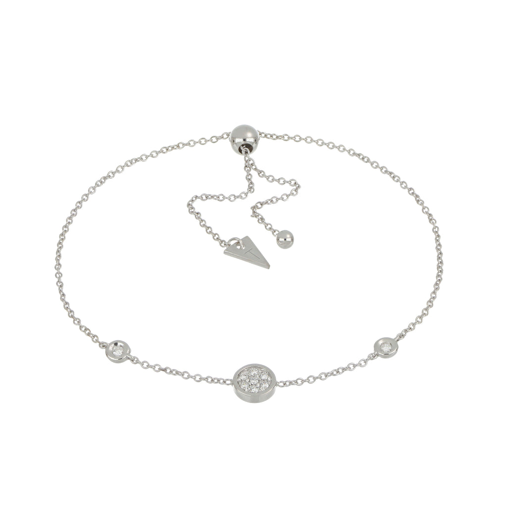 Video Bracciale Brio Cerchio Oro Bianco E Pavè di Diamanti