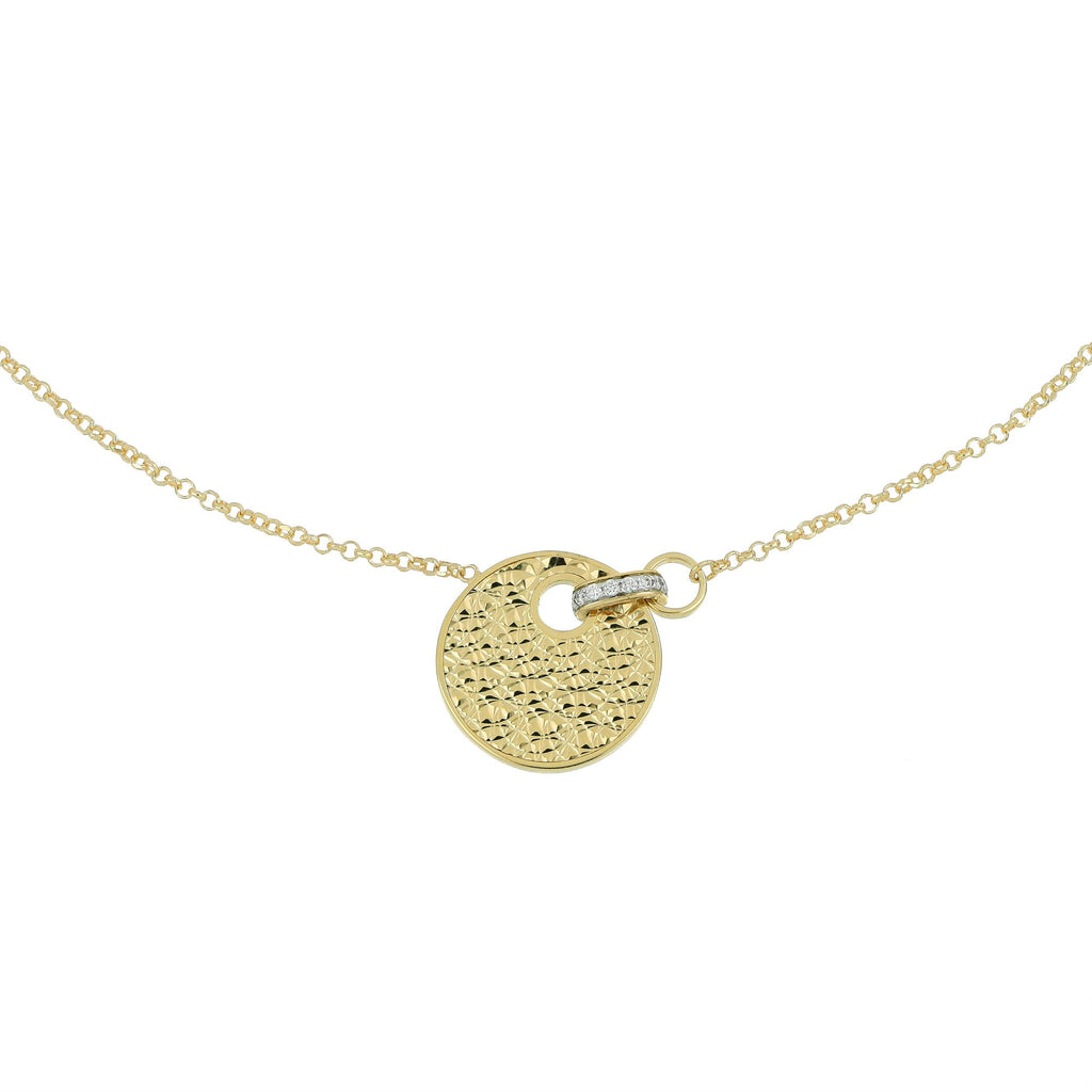 Video Collana Giove Diamanta media Oro Giallo
