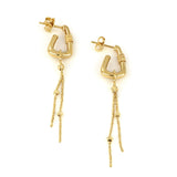 Venere Dots and Dashes Chain Earrings