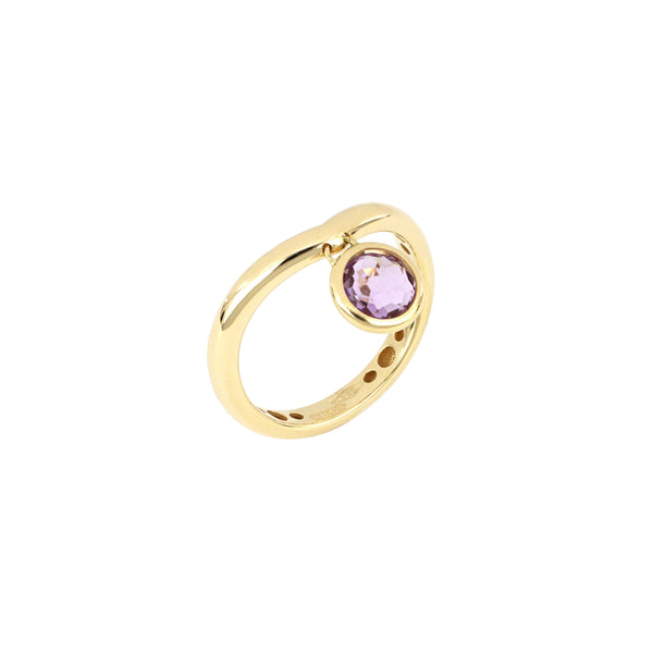 Anello con Pendente con Pietra Naturale Luna