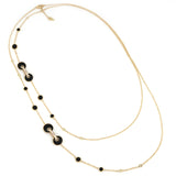 Giove 120 cm Necklace Onyx And Diamonds